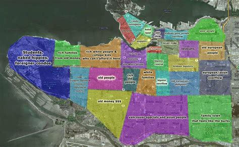 Vancouver Suburbs Map Map Of Vancouver And Surrounding Areas British