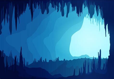 Cavern Background Blue Free Vector 153567 Vector Art At Vecteezy