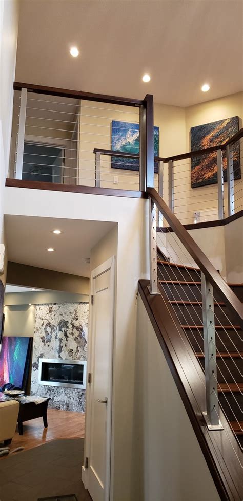 Cable Railing Cable Railing Modern Stairs Loft Railing