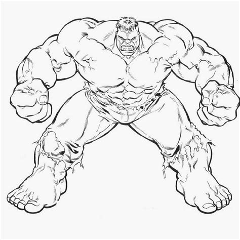 Hulk Para Colorear 🥇 ¡dibujos Para Imprimir Y Pintar