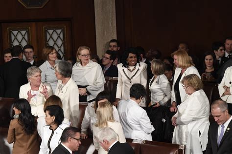 Democratic Women Wear White In Honor Of Suffragettes The Washington Post