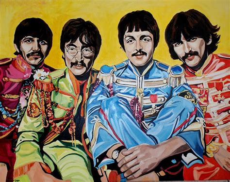 The Beatles Sgt Peppers Lonnely Hearts Club Band Original Oil
