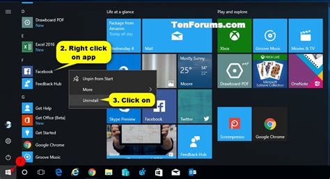 Uninstall Apps In Windows 10 Tutorials