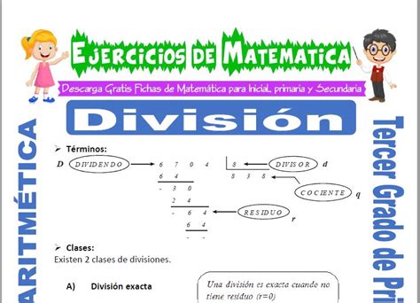 Ejercicios De División Para Tercero De Primaria Matemática