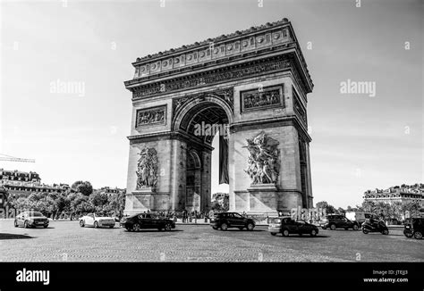 The Famous Arc De Triomphe Landmark In Paris Stock Photo Alamy