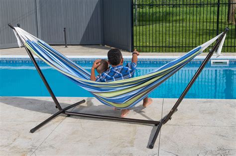Vivere Double Oasis Hammock With 9ft Stand