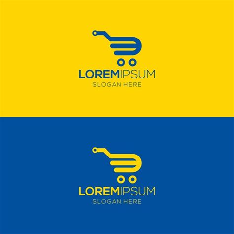 Premium Vector Supermarket Shopping Cart Logo Template
