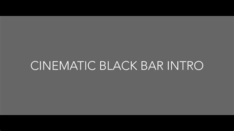 Cinematic Black Bars Intro Download 3840x2160 4k Resolution Video