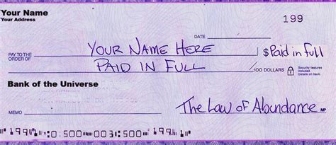 How To Write A Cheque