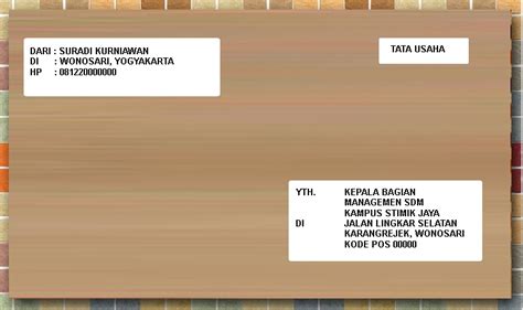 Ada beberapa hal yang harus diperhatikan dalam. Amplop Lamaran Kerja yang Benar - Jajat Blog