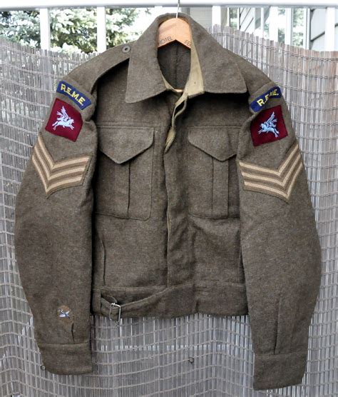 1945 Named 6th Airborne Division Reme Battledress Missing Pegasus