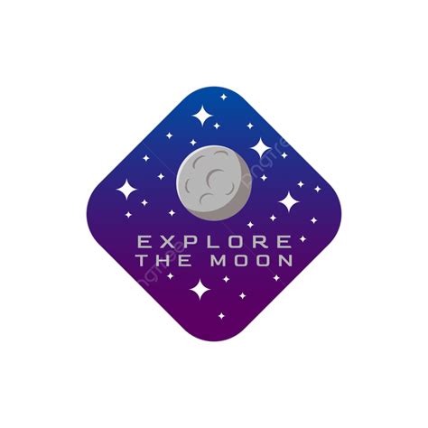 Label Design Badge Vector Hd Png Images Explore The Moon Space Label