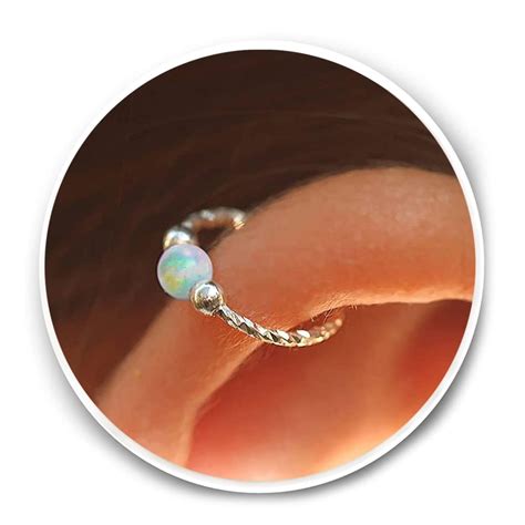 Amazon Com Cartilage Earring Hoop G Sterling Silver Helix Piercing