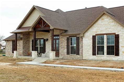 Harper Custom Homes A Home With Texas Country Flare Brick Exterior