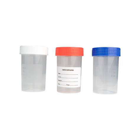 60ml Graduated Urine Collection Container Urine Sample Cup For Hospital