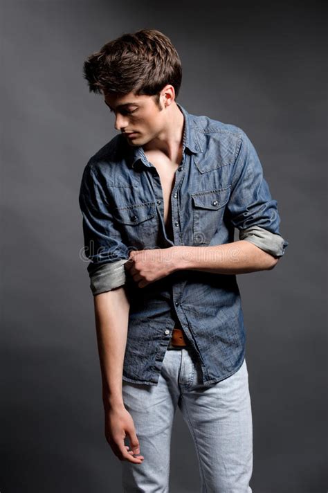 Fashion Shoot With Male Model Stock Photo Image Of Body