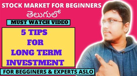 5 Tips For Long Term Investment 2020 Must Watch For Beginners