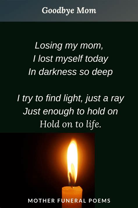 24 Funeral Poems For Mom The Art Of Condolence