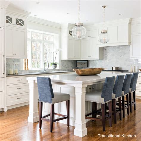 Predominantly white kitchens will always have some people who love them; Traditional vs Transitional Kitchens - Lewis & Weldon ...