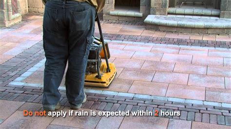 If your look at the directions on the bag, it must be applied to a depth of more than 1 inch. How to use Polymeric Sand - YouTube
