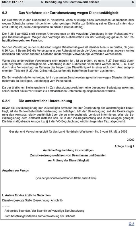 Muster antrag auf versetzung in den ruhestand