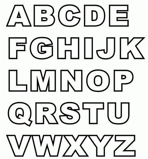 Uppercase Alphabet Letters Templates Activity Shelter Printable