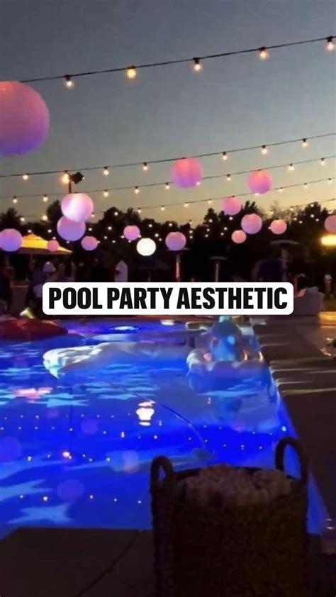 pool party aesthetic summer activities julia24006 pool birthday party sweet 16 pool parties