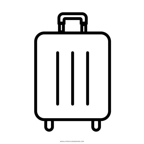 Suitcase Baggage Suitcase Coloring Page Angle White Png Pngegg Vlr