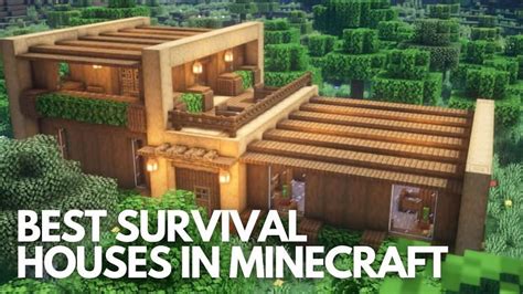 How To Make A Simple Minecraft Survival House Minecraft Land