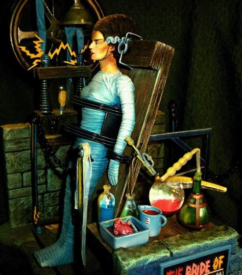 Bride Of Frankenstein Aurora Box Art Tribute Model Kit 5 Jeff Yagher