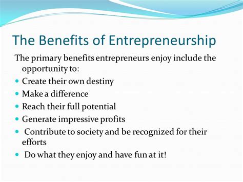 Benefits Of Entrepreneurship To The Developing Economies Knec Notes
