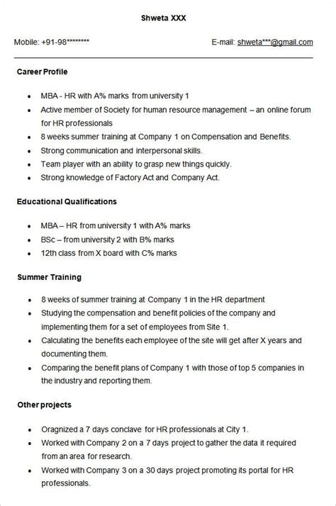 These cv examples have helped human resources professionals to showcase their industry expertise. FREE 26+ HR Resume Templates in MS Word | Pages | PDF | AI ...