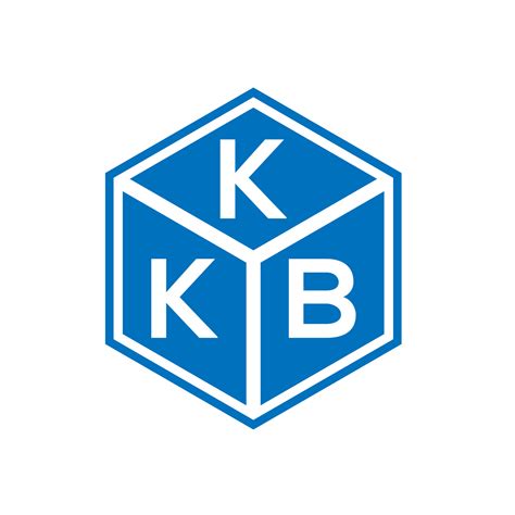 Diseño Del Logotipo De La Letra Kkb Sobre Fondo Negro Concepto De