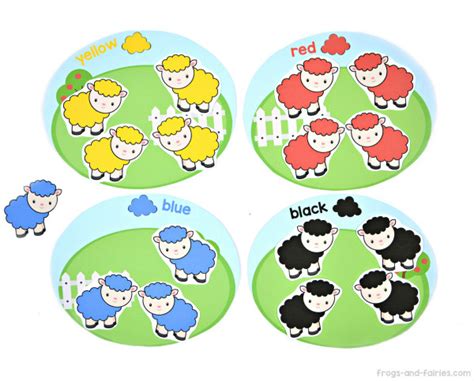 Sheep Color Match Frogs And Fairies