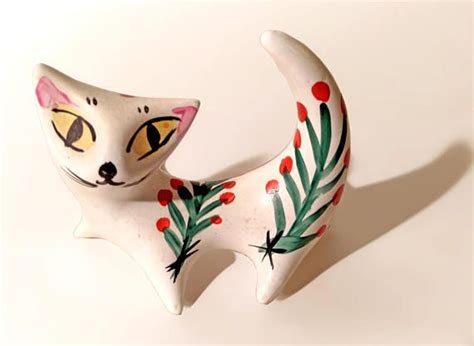 Atomic Kitten Cutie Mid 20th Century Studio Pottery Abstract Etsy
