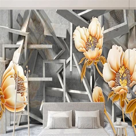 Beibehang 3d Wallpaper Modern Stylish Aesthetic Wallpaper 3d Space