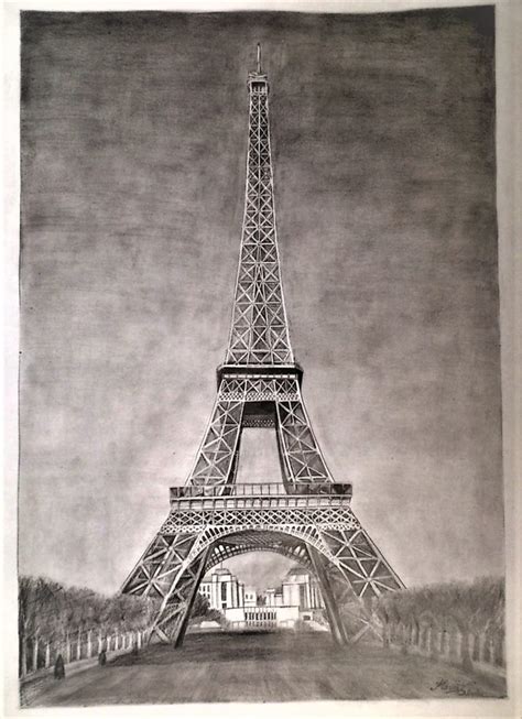 Eiffel Tower Drawing Dreams Of An Architect