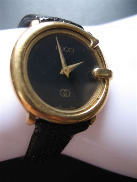 Vintage Gucci 3600 Watch Swiss Made Quartz Movement Gold Plate 03