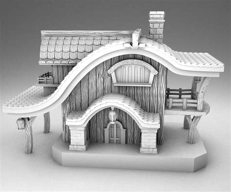 3d Print Model Hobbit House Cgtrader