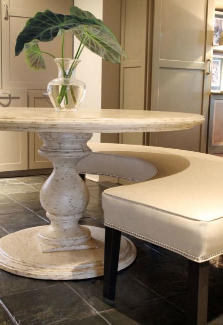 Curved Dining Bench For Round Table 19 picture