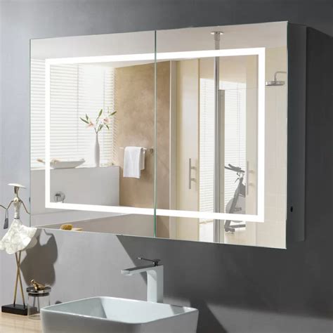 They provide extra concealed storage in a stylish way. Capricorn Horizontal Frameless 2 Door Medicine Cabinet ...