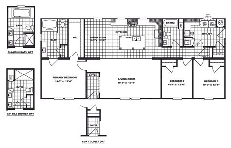 1997 Fleetwood Mobile Home Floor Plan