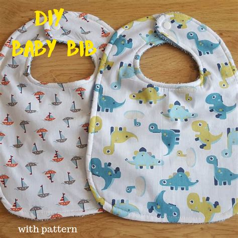Diy Large Towel Backed Baby Bib With Pattern Keeping It