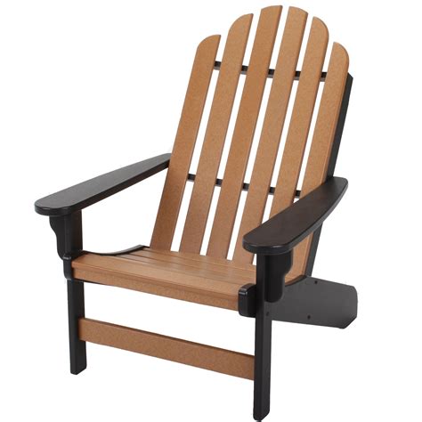 Black And Cedar Durawood Essentials Adirondack Chair Pawleys Island