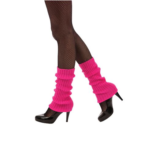 Neon Pink Leg Warmers Fancy Dress And Party