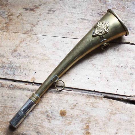 French Antique Brass Hunting Horn Beginning Of 20th Century Etsy