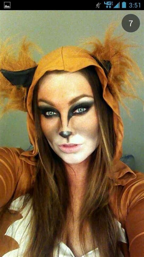 Pin By Devynn Nutt On Diy Projects Fox Makeup Halloween Fox Makeup Halloween Makeup Scary