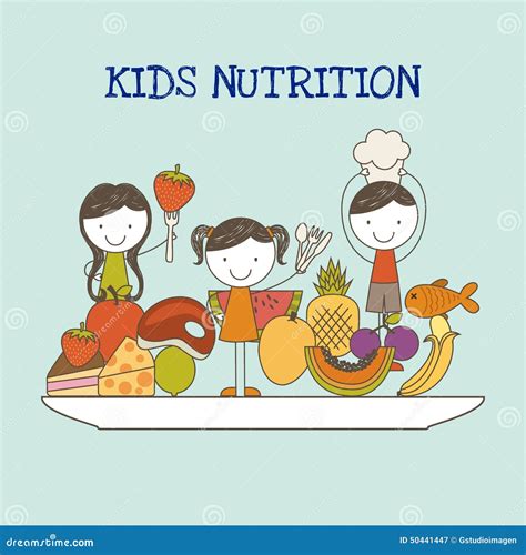 Kids Nutrition Stock Vector Illustration Of Nutriment 50441447