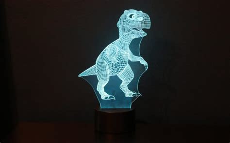 Tiscen Corded 3d Dinosaur Night Light
