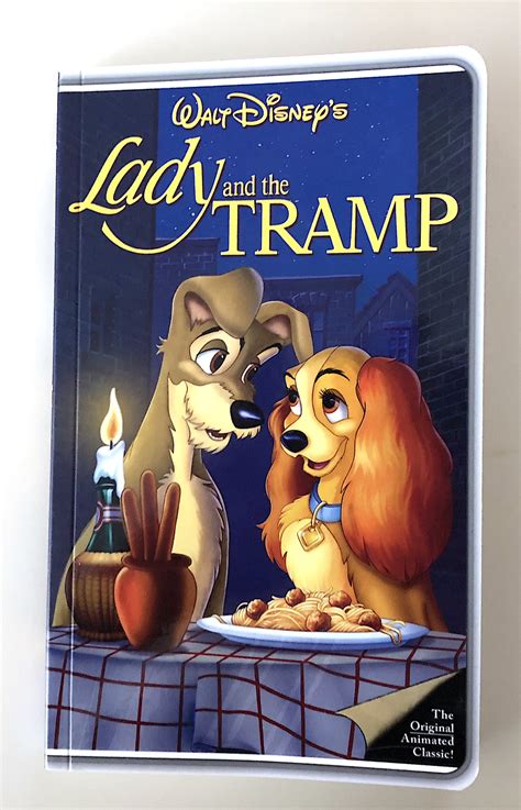 Disney Parks Lady And The Tramp Vhs Cover Blank Book Journal Diary New